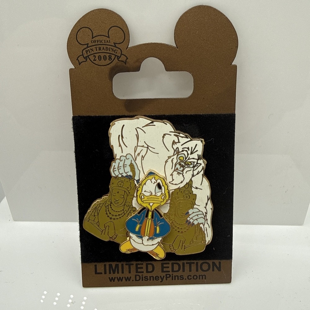 2008 Disney Pin Donald Yeti Everest Gold Card LE 1500 #2 of #5 Trading